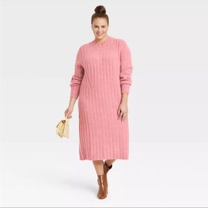 NWT a new day pink cardigan sweater dress | sz XXL